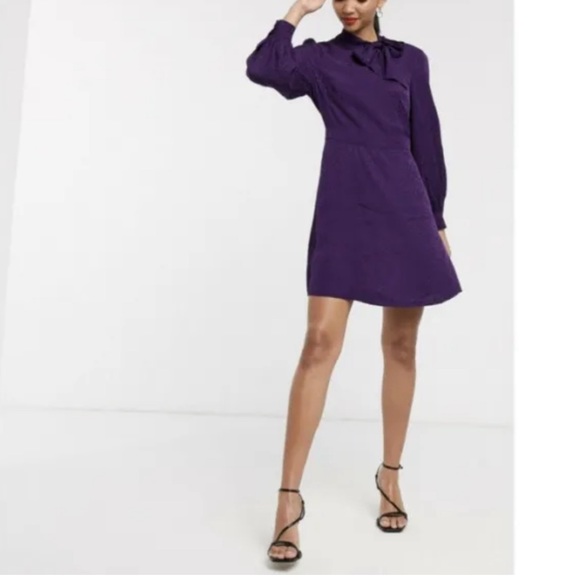 & Other Stories Purple Mini Dress - Picture 6 of 13